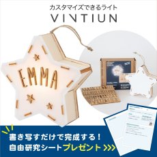 画像1: 【VINTIUN】ビンティウン　ミニスターライト　木製星型ライト 　カスタマイズ　オーナメント　スペイン製 (1)