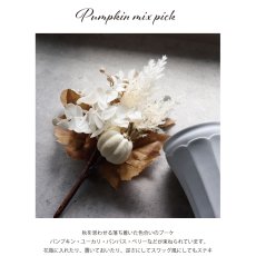 画像2: 【 asca 】パンプキンミックスピック　ブーケ　秋　冬　ハロウィン Pumpkin mix pick bouquet halloween (2)