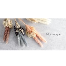 画像2: 【asca】Mix Bouquet ミックスブーケ　スワッグ　ドライフラワー　35cm ホワイト　ピンク　ブラウン　グレイ (2)