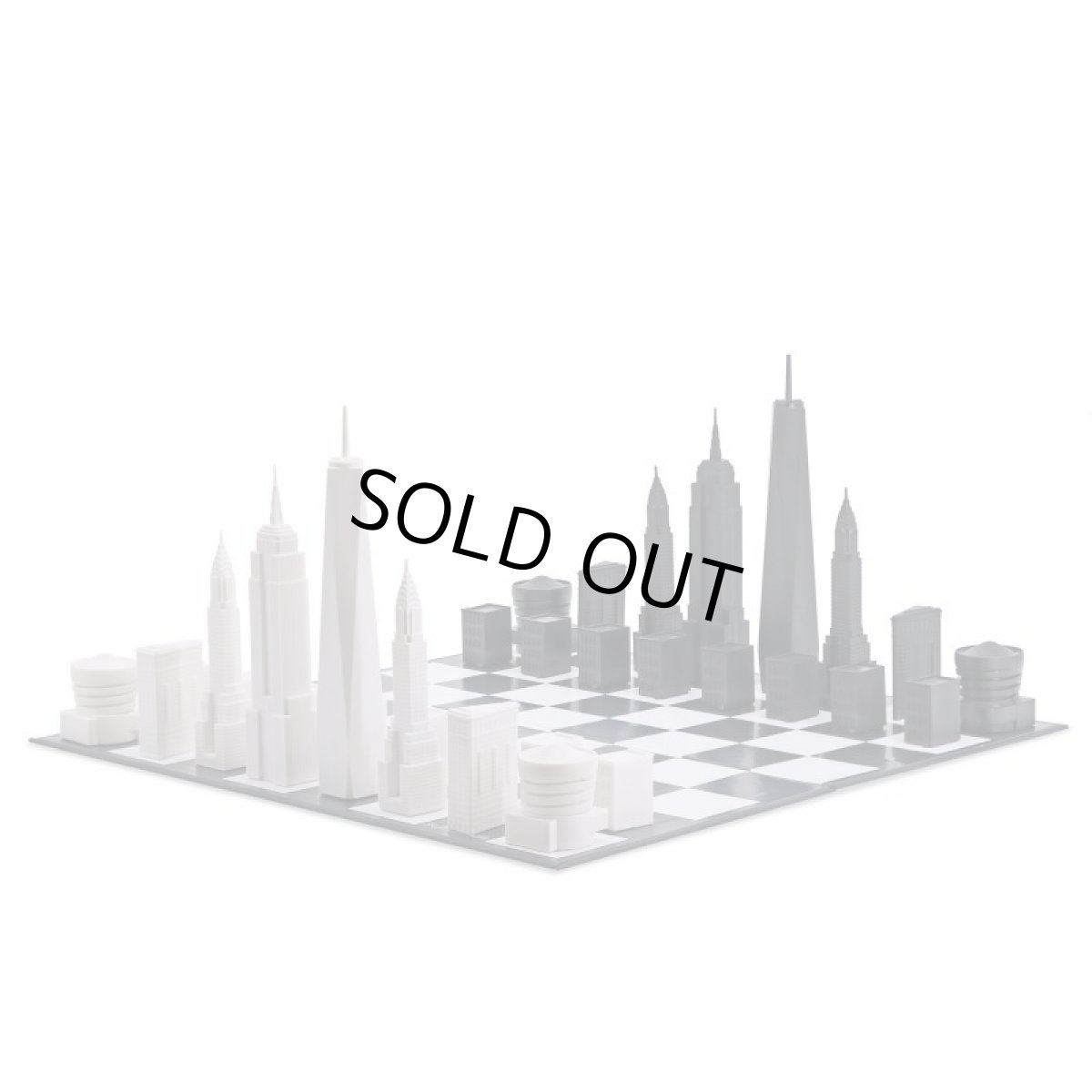 画像1: 【Skyline Chess 】ニューヨークシティエディション　チェスセット　ペーパーボード 　チェス 　スカイラインチェス　THE NEW YORK CITY EDITION　トイ　オブジェ　インテリア　お洒落　おしゃれ　かっこいい　モダン　ギフト　 (1)
