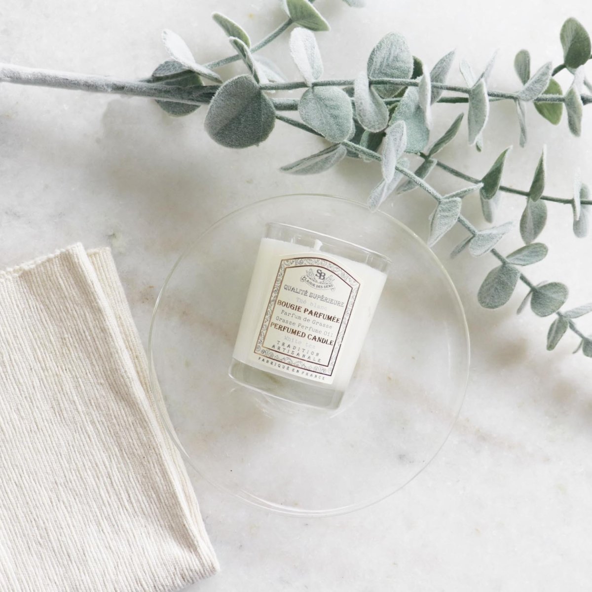 画像5: 【French classic】フレンチクラシック フレグランス グラス キャンドル90g  ホワイトティー フランス製 Senteur et Beaute サンタール・エ・ボーテ (5)