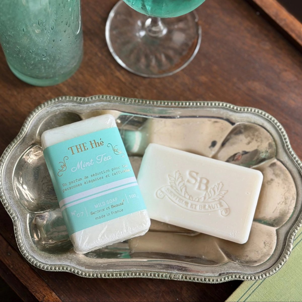 画像8: 【Santeur et beaute】 ミントティー　マイルドソープ　100g 　固形石けん　Mint Tea 　フレグランス  フランス製　Senteur et Beaute　サンタール・エ・ボーテ (8)