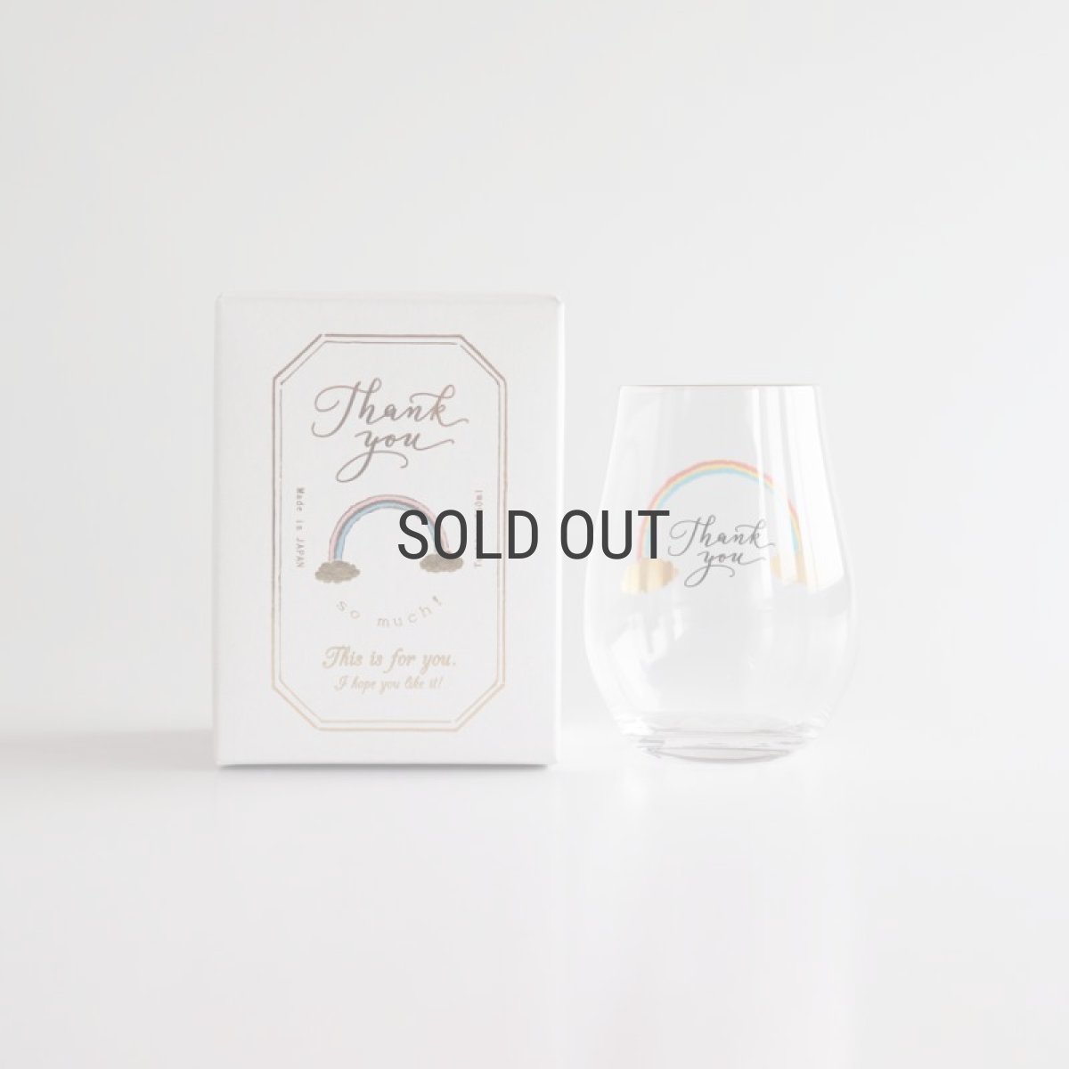 画像6: 【ADERIA】メッセージ　タンブラー　Thank You Be Happy Good Luck 　グラス　ガラス　ゴールド アデリア　 (6)