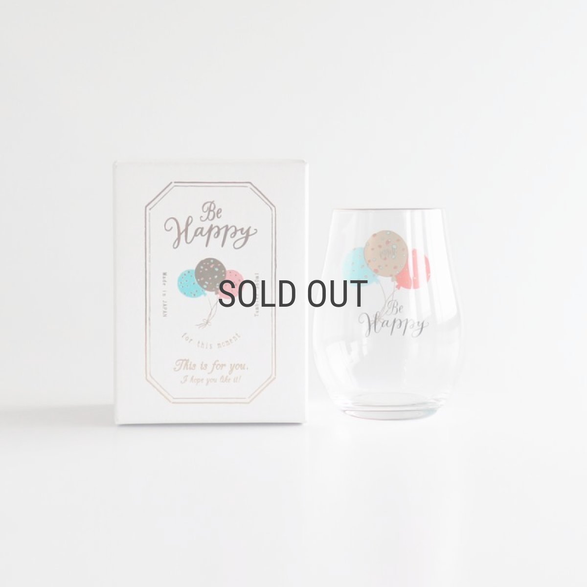 画像7: 【ADERIA】メッセージ　タンブラー　Thank You Be Happy Good Luck 　グラス　ガラス　ゴールド アデリア　 (7)