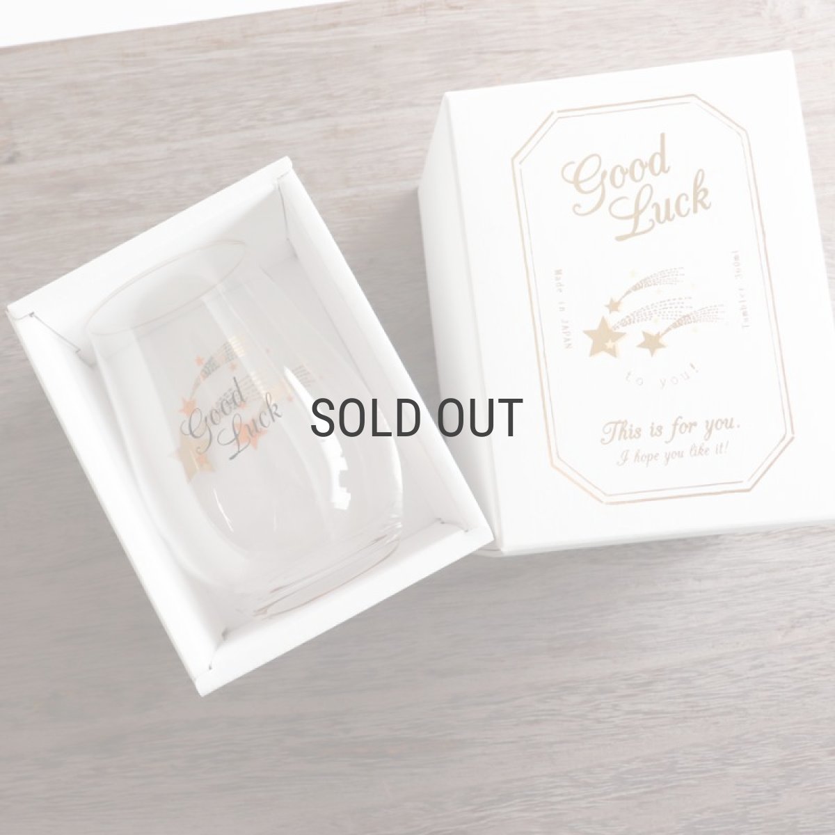 画像8: 【ADERIA】メッセージ　タンブラー　Thank You Be Happy Good Luck 　グラス　ガラス　ゴールド アデリア　 (8)