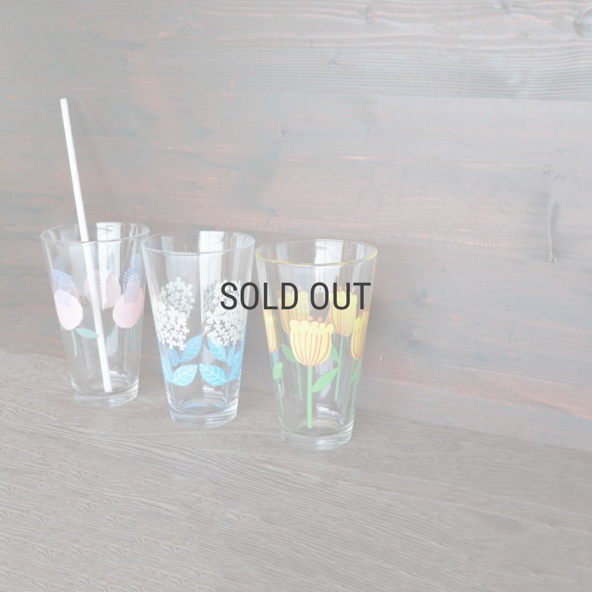 画像5: 【Northern Connection】レトロ　フラワーグラス TALL 300ml　タンブラー　トール 　ガラス　コップ　アリッサ　パル　モコ　ノーザンコネクション (5)