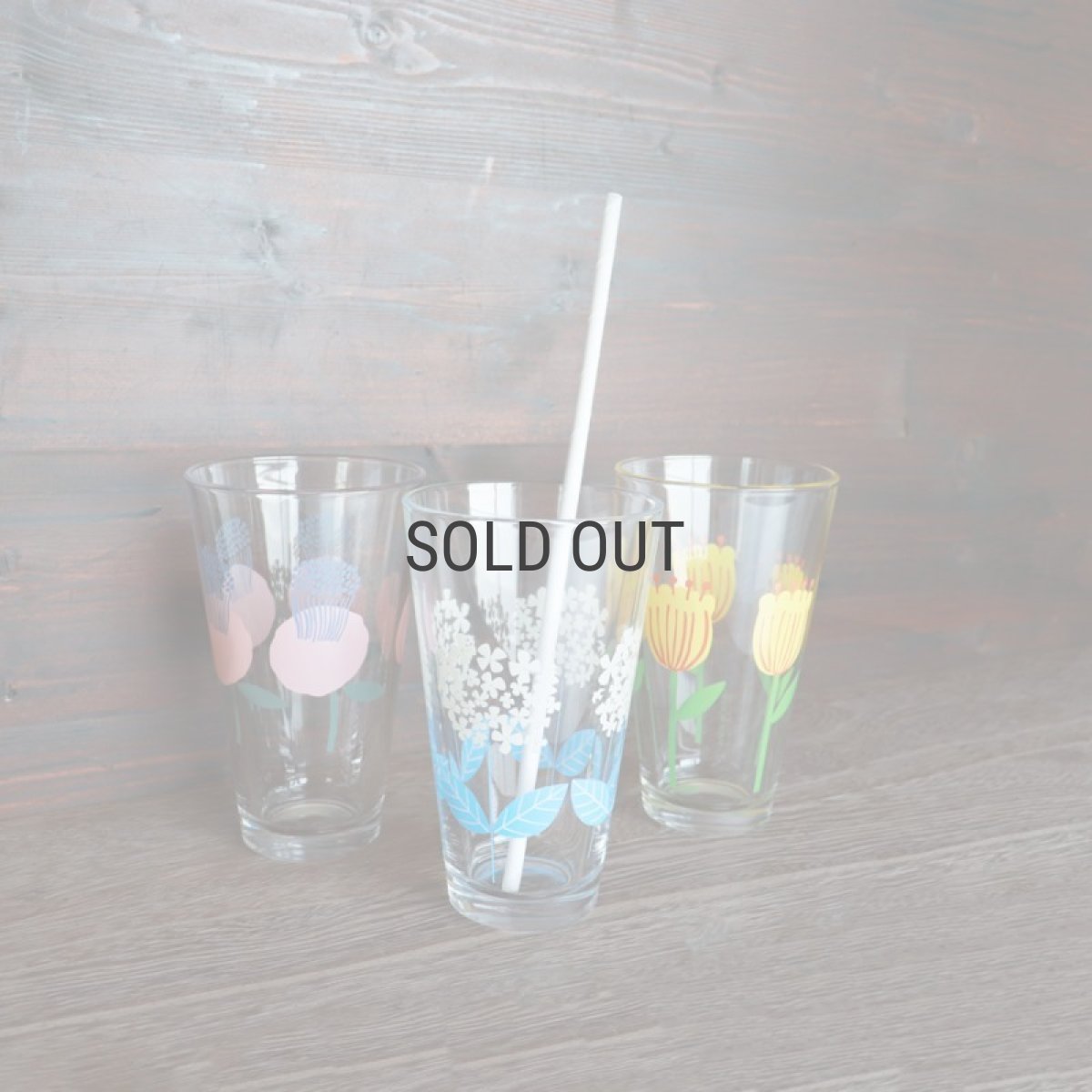 画像7: 【Northern Connection】レトロ　フラワーグラス TALL 300ml　タンブラー　トール 　ガラス　コップ　アリッサ　パル　モコ　ノーザンコネクション (7)