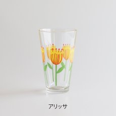 画像2: 【Northern Connection】レトロ　フラワーグラス TALL 300ml　タンブラー　トール 　ガラス　コップ　アリッサ　パル　モコ　ノーザンコネクション (2)