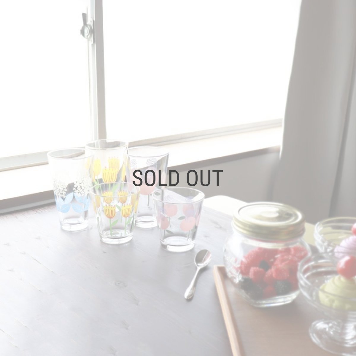 画像9: 【Northern Connection】レトロ　フラワーグラス TALL 300ml　タンブラー　トール 　ガラス　コップ　アリッサ　パル　モコ　ノーザンコネクション (9)