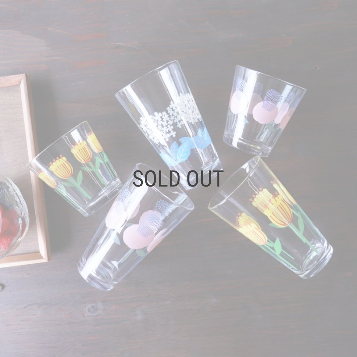 画像8: 【Northern Connection】レトロ　フラワーグラス TALL 300ml　タンブラー　トール 　ガラス　コップ　アリッサ　パル　モコ　ノーザンコネクション (8)