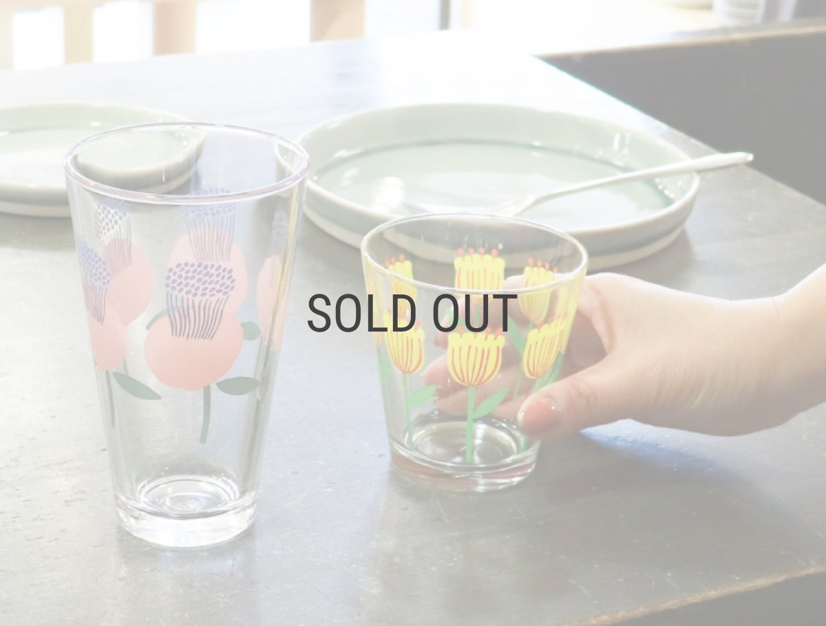 画像11: 【Northern Connection】レトロ　フラワーグラス TALL 300ml　タンブラー　トール 　ガラス　コップ　アリッサ　パル　モコ　ノーザンコネクション (11)