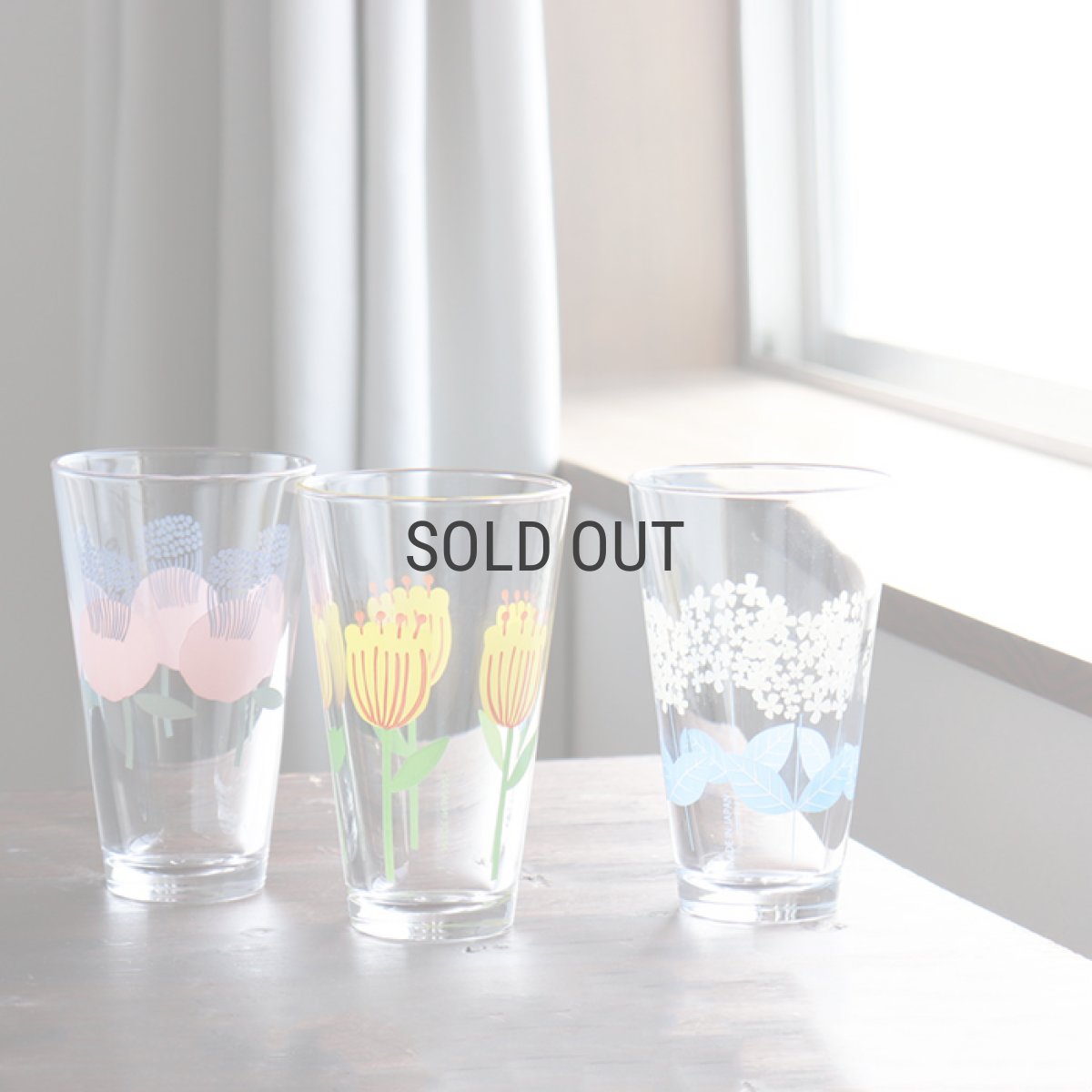 画像10: 【Northern Connection】レトロ　フラワーグラス TALL 300ml　タンブラー　トール 　ガラス　コップ　アリッサ　パル　モコ　ノーザンコネクション (10)