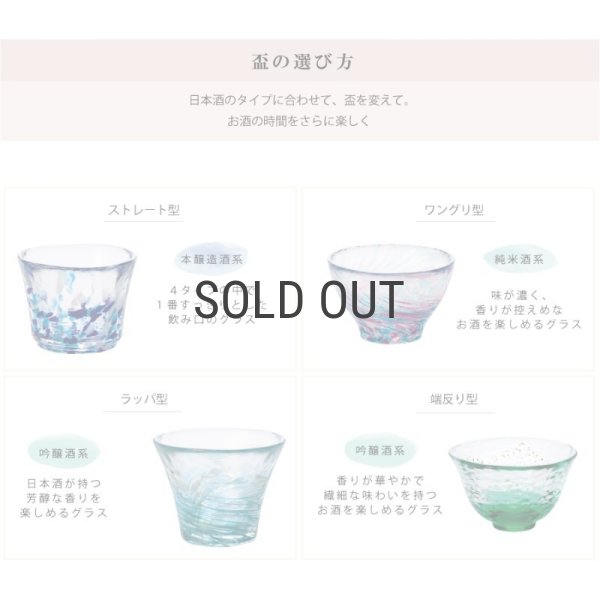津軽びいどろ】盃コレクション 金箔入り片口 夜風 わたゆき 徳利