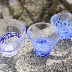 画像10: 【津軽びいどろ】盃コレクション　ラッパ　舞桜　滝風　夏椿　夜露 盃　日本酒　ガラス　冷酒　酒器 (10)