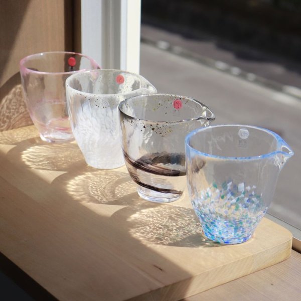 津軽びいどろ】盃コレクション 片口 桜流し あじさい 徳利 ピッチャー