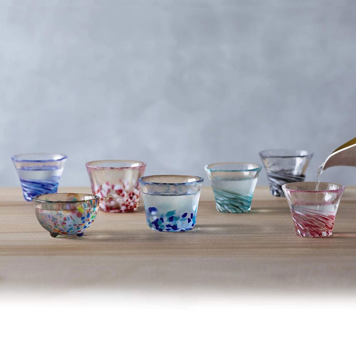 画像8: 【津軽びいどろ】盃コレクション ストレート 夜風 春風 夏の雫 春の雫 ガラス食器/石塚硝子/アデリア/日本製  (8)