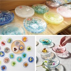 画像6: 【津軽びいどろ】色色豆皿　ガラス　小皿　手作り ガラス食器 石塚硝子 アデリア 日本製　アデリア (6)