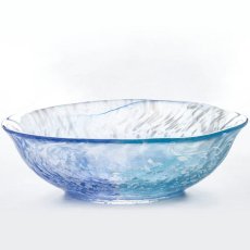 画像11: 【江戸硝子】そうめん鉢　浅鉢　ガラス食器  日本製　いきはり　みず　トミガラス　富硝子 (11)