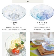 画像4: 【江戸硝子】そうめん鉢　浅鉢　ガラス食器  日本製　いきはり　みず/うみ坊　トミガラス　富硝子 (4)