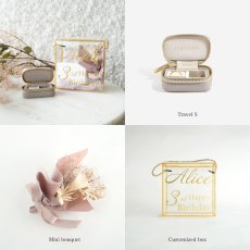画像4: 【Gift】ミニブーケボックス　Mini Bouquet Box　STACKERSギフトセット　名入れギフト  (名入れボックス・ミニブーケ・TravelS）　スタッカーズ (4)