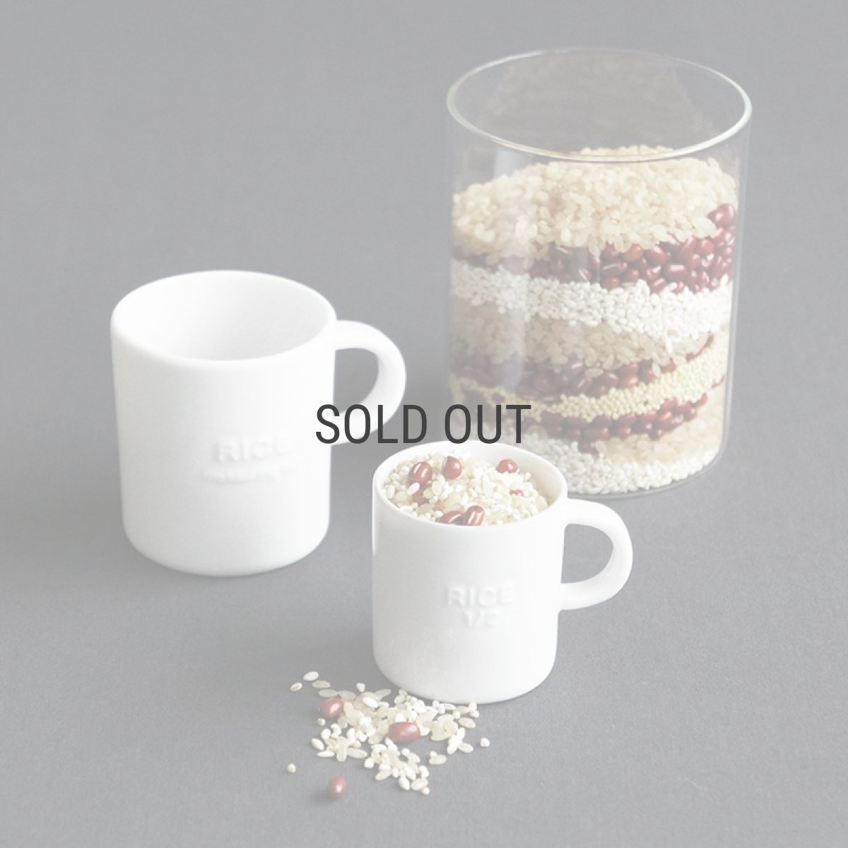 画像4: 【smart mini kitichen】おこめカップ　1/2カップ　半合/ライスカップ/お米/メジャーカップ/計量カップ/90ｍｌ/陶器/磁器/日本製 (4)