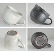 画像7: 【SALIU】マグ SA03  粉引き　黒柿釉　マグカップ  　黒　サリウ 陶器 美濃焼 ロロ LOLO 日本製 (7)