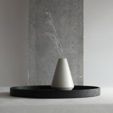 画像3: 【SALIU】縁 花器 花瓶 フラワーベース  日本製  美濃焼 ( 白・黒・灰 ) (3)