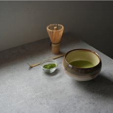 画像8: 【SALIU】抹茶彼是　功山窯　抹茶ぼうる　さざなみ　こはく　美濃焼　日本製　SALIU craft Japan　 (8)