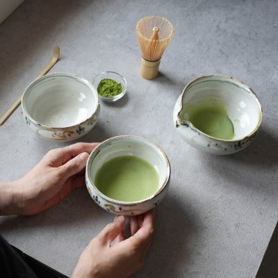 画像3: 【SALIU】南窯 手挽き片口抹茶碗 葉音 ( haoto ) SALIU craft 鉢 ボール 日本製 国産 工藤工 美濃焼 Japan