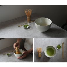 画像8: 【SALIU】抹茶彼是　伸光窯　丸抹茶碗　雪　氷柱　つらら　美濃焼　日本製　SALIU craft Japan　 (8)