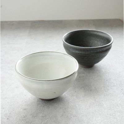 画像3: 【SALIU】抹茶彼是　正庵窯　京型抹茶碗　粉引き　黒流し　美濃焼　日本製　SALIU craft Japan　