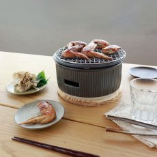 画像2: 【SALIU】炭焼きグリル 大  水コンロ　美濃焼　Chacoal Grill (2)