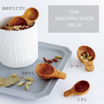 画像1: 【SALIU】SALIU KITCHEN コーヒースプーン　チーク　木製　メジャースプーン　計量スプーン　Teak Coffee Spoon　LOLO　おおさじこさじ