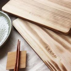 画像7: 【SALIU】The chef 　焼杉プレート　Mini 　ミニ　なべしき　木製　W150 x D110 x H10 OCN (7)