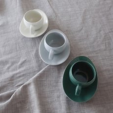 画像13: 【SALIU】Yui tea　カップ　お茶をもっと自由に楽しむ　アッシュホワイト　クリアグレー　エバーグリーン　 (13)