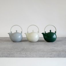 画像17: 【SALIU】Yui tea　ドビン　330ml　お茶をもっと自由に楽しむ　土瓶急須　アッシュホワイト　クリアグレー　エバーグリーン　 (17)
