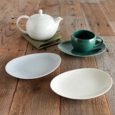 画像14: 【SALIU】Yui tea　プレート　ソーサー　お茶をもっと自由に楽しむ　アッシュホワイト　クリアグレー　エバーグリーン　 (14)