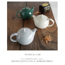 画像4: 【SALIU】Yui tea　ティーポット　330ml　お茶をもっと自由に楽しむ　急須　アッシュホワイト　クリアグレー　エバーグリーン　 (4)