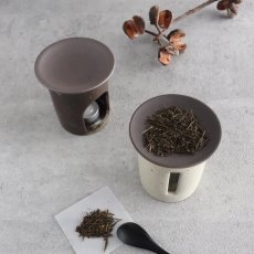 画像4: 【SALIU】茶香炉 さのか   緑茶 お茶 アロマ　癒し　フレグランス　香炉　美濃焼　美濃白川茶　株式会社ロロ　陶器　 (4)