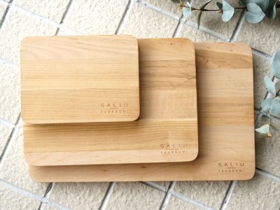 画像2: 【SALIU】YAMASAKURA  山桜 まないた 大 40ｃｍ//無塗装/山桜材/さくら/天然木/まな板/カッティングボード/木製/日本製