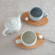 画像6: 【SALIU】結 　山桜　茶敷　楕円　木製ソーサー　茶托　オーバル プレート　日本製　 (6)