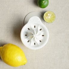 画像1: 【SHIKIKA】しぼり揃え　暮らしの小道具　スマートキッチン　ミニアイテム　しぼり　レモン搾り　ミニ　白　 (1)