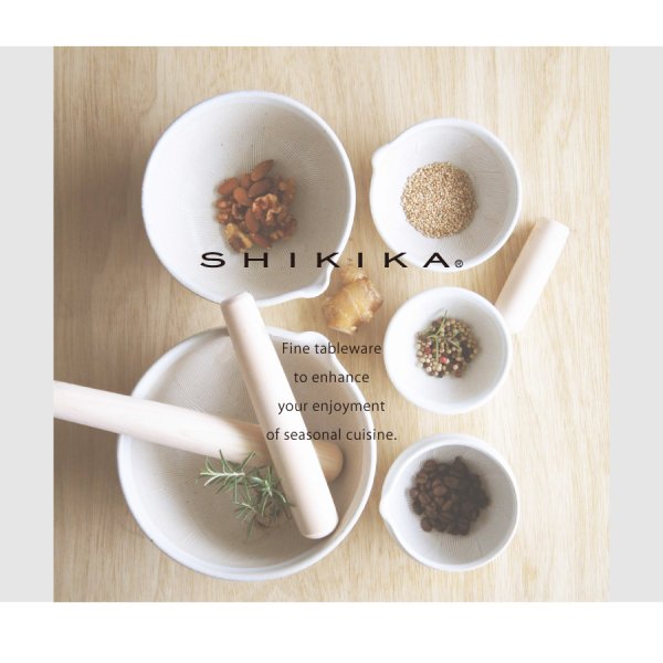 SHIKIKA】片口すり鉢 16 φ16cm 白唐津 黒唐津 美濃焼 陶器 日本製