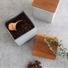 画像18: 【SALIU KITCHEN】キャニスター 　SK00 　マットな質感　日本製　磁器　シンプル　（SUGAR　SALT　TEA　COFFEE）ホワイト　グレイ　サリウキッチン (18)