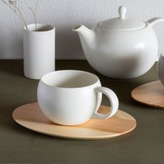 画像7: 【SALIU】結 YUI 山桜オーバル プレート　木製ソーサー　茶托　紅茶のための茶器 (7)