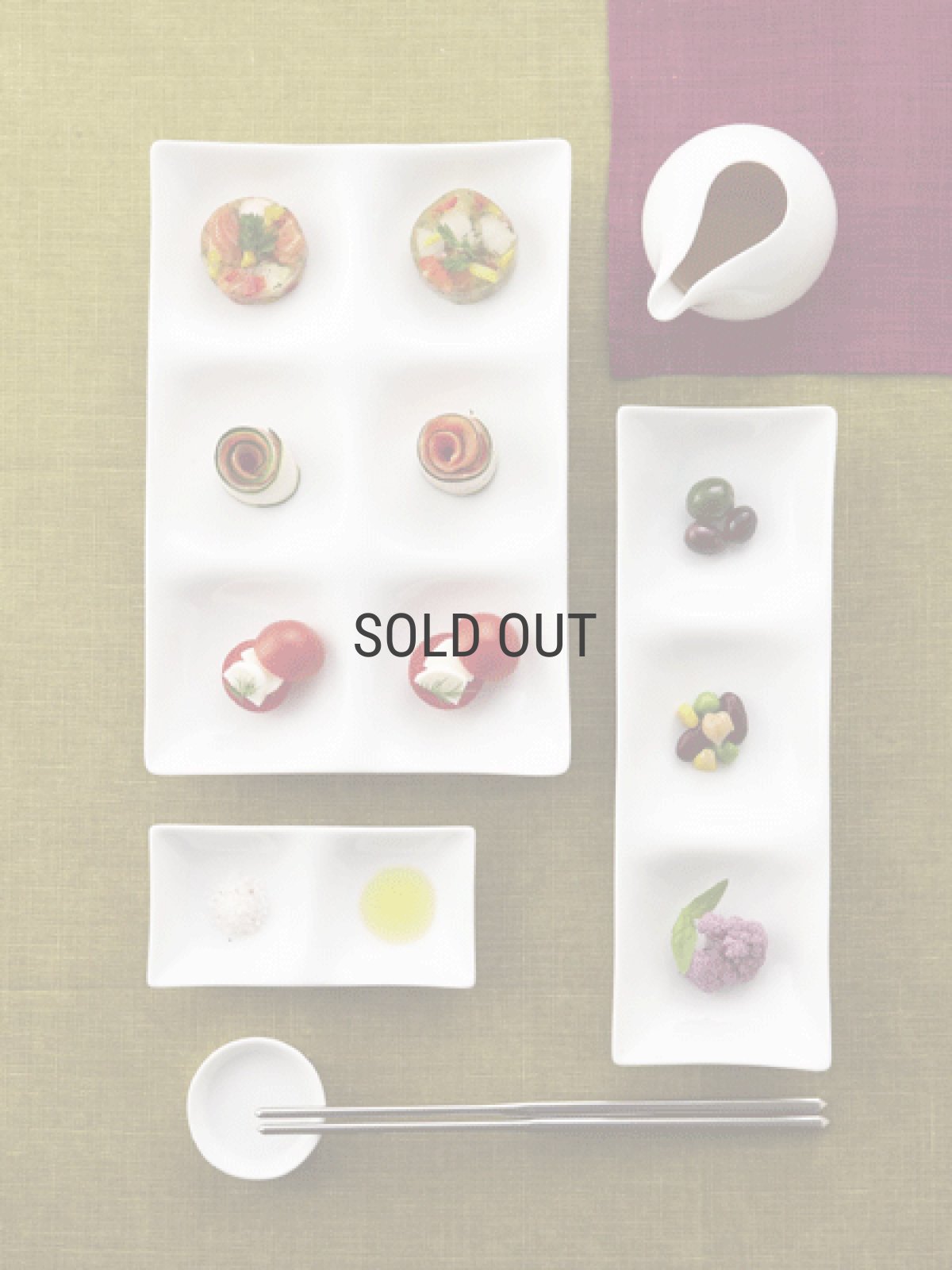 画像3: 【BLANC】カルテット　17ｃｍ/コワケ/小分け　プレート/四つ仕切り皿 (3)