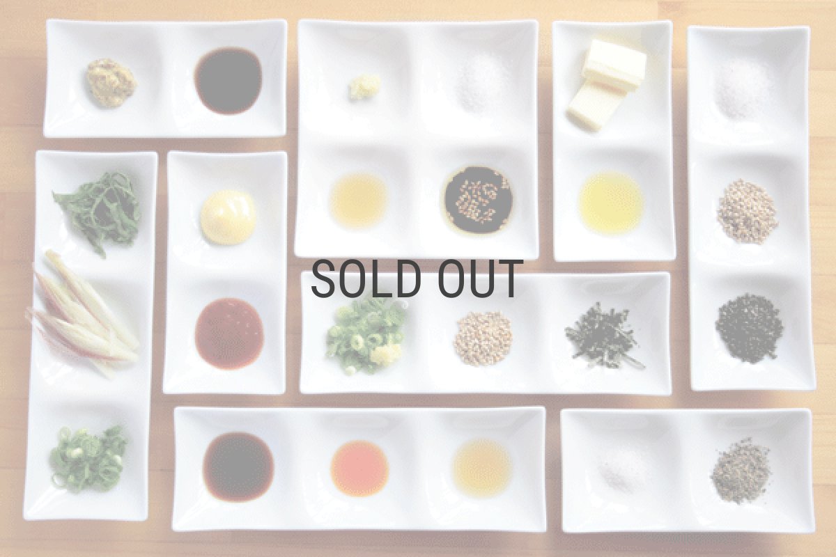 画像2: 【BLANC】カルテット　17ｃｍ/コワケ/小分け　プレート/四つ仕切り皿 (2)