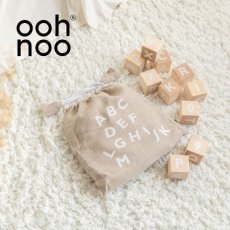 画像1: 【ooh noo】木製　アルファベット　ブロック　オーノー　ベビー　おもちゃ　知育玩具　 (1)