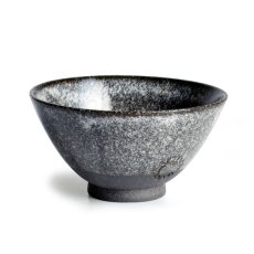 画像1: 【SALIU】飯碗　SA01　小　黒　お茶碗　ごはん碗　夫婦茶碗 陶器　日本製 (1)