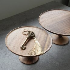 画像6: 【shesay】アカシアウッド　ケーキスタンド 　木製　高台　スタンドトレイ　( S φ 17cm / L φ21cm ) (6)